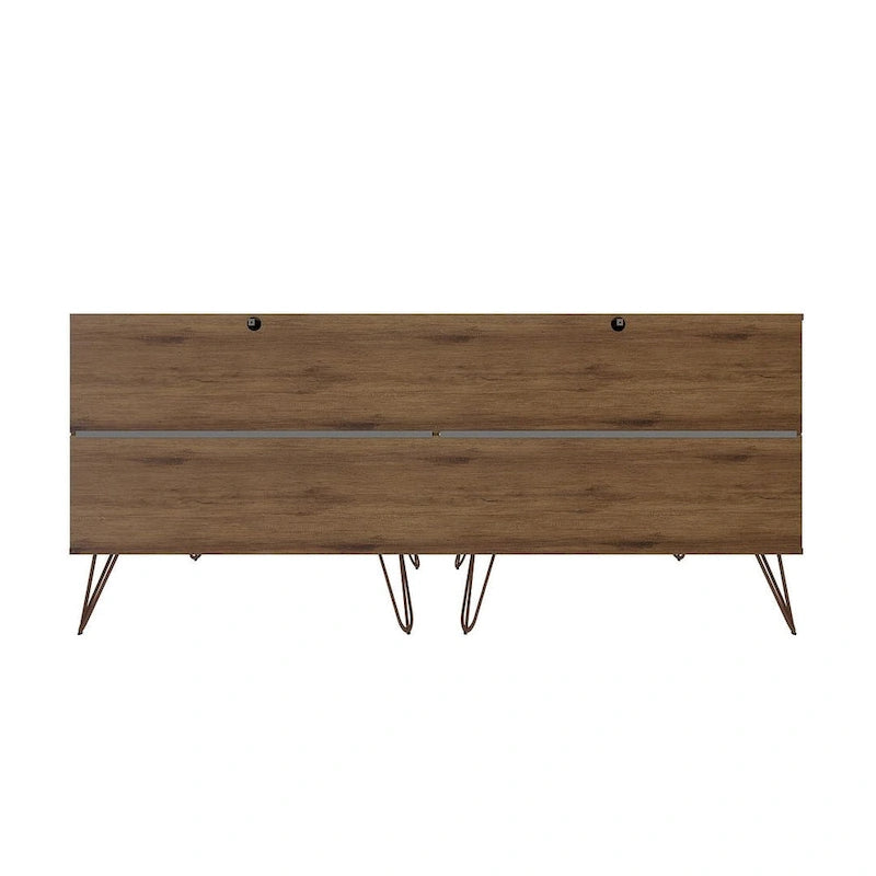 Commode basse à 6 tiroirs avec pieds en métal
