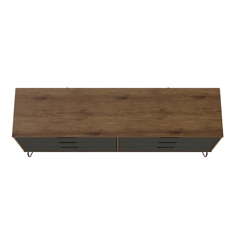 Commode basse à 6 tiroirs avec pieds en métal