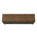 Commode basse à 6 tiroirs avec pieds en métal