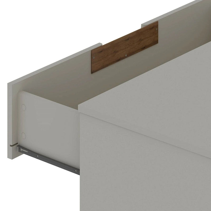 Commode basse à 6 tiroirs avec pieds en métal