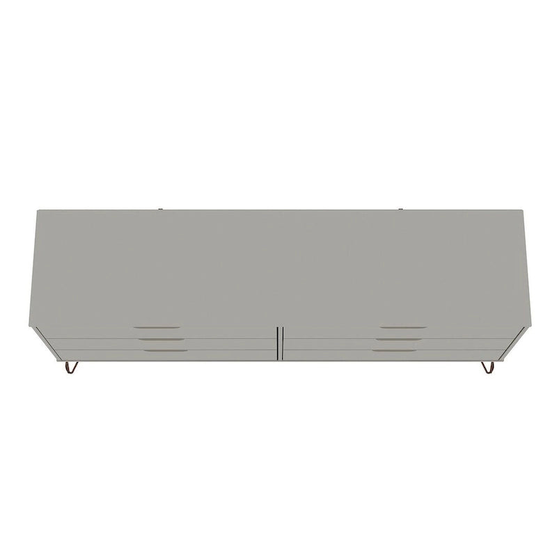 Commode basse à 6 tiroirs avec pieds en métal