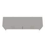 Commode basse à 6 tiroirs avec pieds en métal