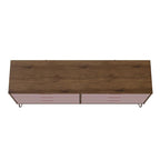 Commode basse à 6 tiroirs avec pieds en métal