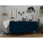 Commode basse à 6 tiroirs avec pieds en métal