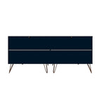 Commode basse à 6 tiroirs avec pieds en métal
