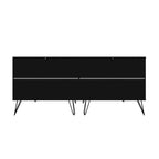 Commode basse à 6 tiroirs avec pieds en métal