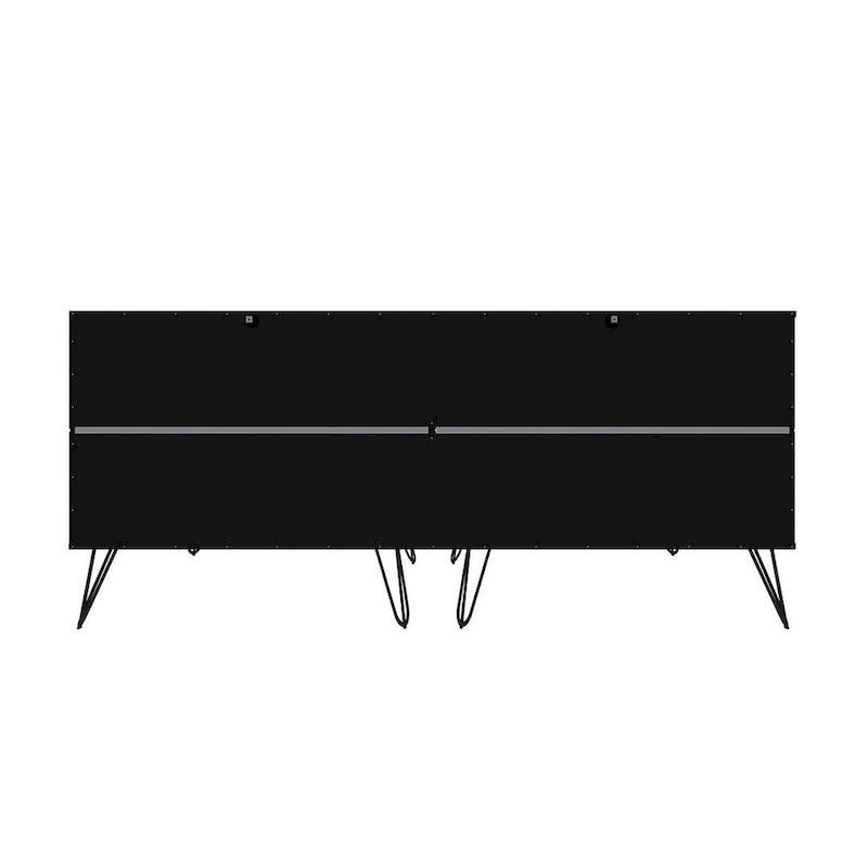 Commode basse à 6 tiroirs avec pieds en métal