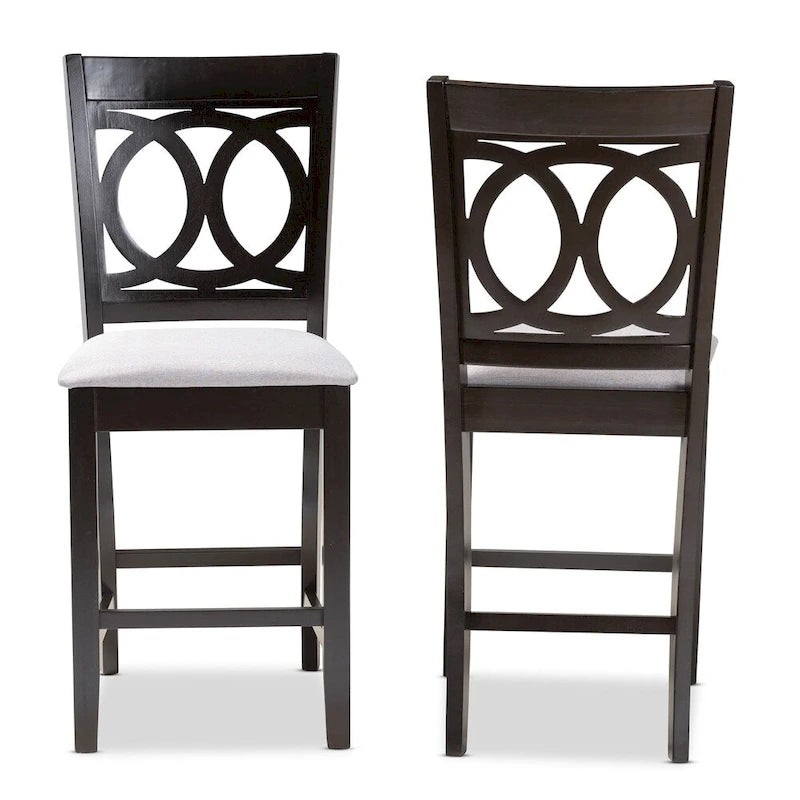 Ensemble de 2 tabourets de bar modernes et contemporains