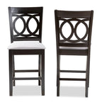 Ensemble de 2 tabourets de bar modernes et contemporains