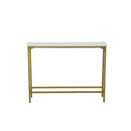 Console mince - Blanc/Or