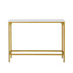 Console mince - Blanc/Or
