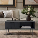Alexander Fluted Coffee Table with Drawer