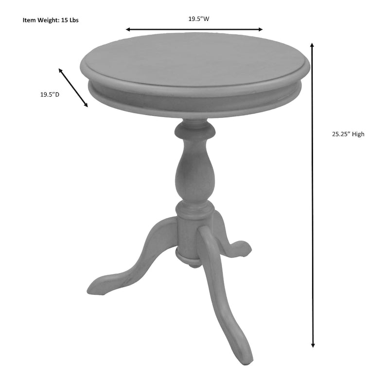 Table d'appoint avec pied piédouche tourné