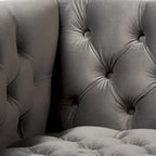 Chaise longue Glamour en velours et or