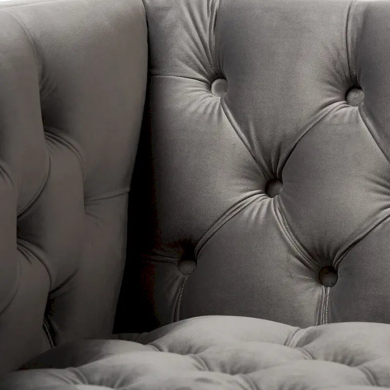 Chaise longue Glamour en velours et or