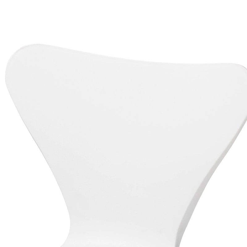 Ensemble de 4 chaises de salle à manger modernes et contemporaines en plastique/métal