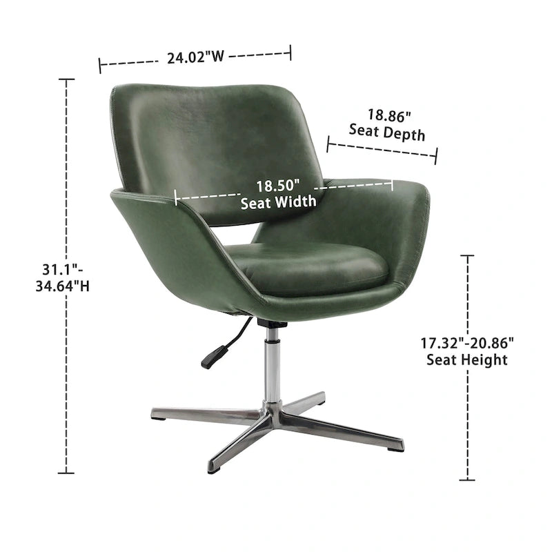 Fauteuil de bureau moderne pivotant et réglable
