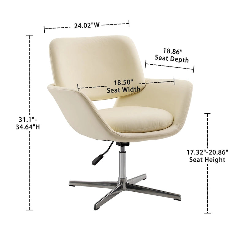 Fauteuil de bureau moderne pivotant et réglable