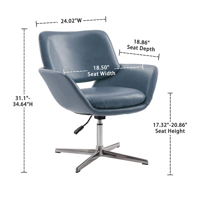Fauteuil de bureau moderne pivotant et réglable