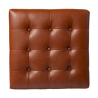 Mini-ottoman marron selle