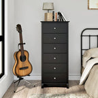 Commode de chambre à 6 tiroirs, grande commode, rangement et organisateur de vêtements
