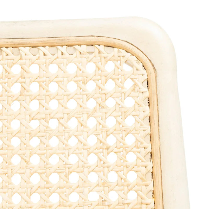 Chaise de salle à manger en rotin avec coussin (lot de 2) - 19 larg. x 17,5 long. x 32 haut.