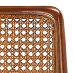 Chaise de salle à manger en rotin avec coussin (lot de 2) - 19 larg. x 17,5 long. x 32 haut.