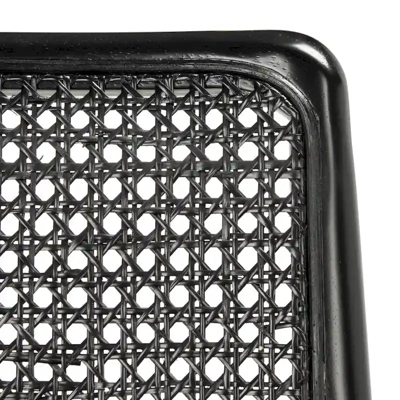 Chaise de salle à manger en rotin avec coussin (lot de 2) - 19 larg. x 17,5 long. x 32 haut.