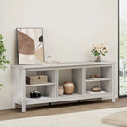 Meuble TV Classique de 70 Pouces, Console TV pour Téléviseur de 75 Pouces avec LED