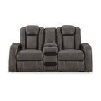 Causeuse inclinable électrique avec console – 74 larg. x 43 prof. x 43 haut.