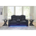Causeuse inclinable électrique avec console – 74 larg. x 43 prof. x 43 haut.