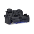 Causeuse inclinable électrique avec console – 74 larg. x 43 prof. x 43 haut.