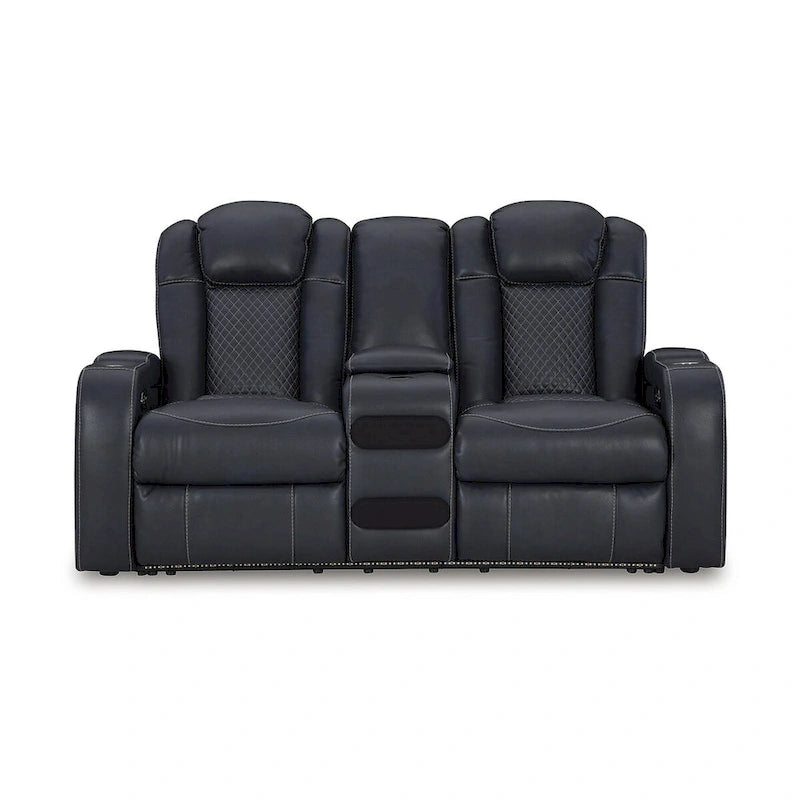 Causeuse inclinable électrique avec console – 74 larg. x 43 prof. x 43 haut.