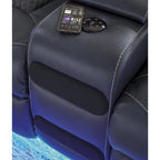 Causeuse inclinable électrique avec console – 74 larg. x 43 prof. x 43 haut.