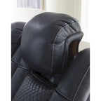 Causeuse inclinable électrique avec console – 74 larg. x 43 prof. x 43 haut.