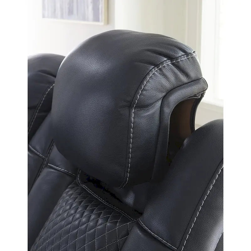 Causeuse inclinable électrique avec console – 74 larg. x 43 prof. x 43 haut.