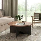 Table basse ronde Table d'appoint en bois rustique pour le salon