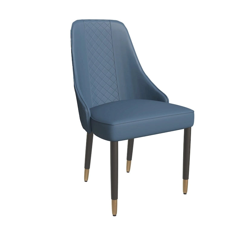 Chaises de salle à manger avec assise en tissu/cuir et pieds en bois de chêne noir