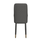 Chaises de salle à manger avec assise en tissu/cuir et pieds en bois de chêne noir
