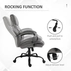 Chaise de bureau grande taille/forte corpulence avec siège large, chaise d'ordinateur ergonomique de direction