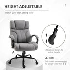 Chaise de bureau grande taille/forte corpulence avec siège large, chaise d'ordinateur ergonomique de direction
