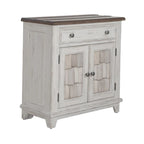 Meuble d'appoint Riverstone blanc et tabac