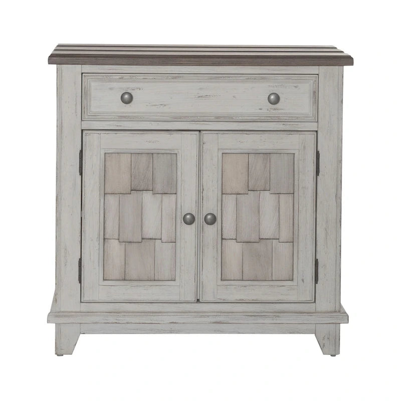 Meuble d'appoint Riverstone blanc et tabac