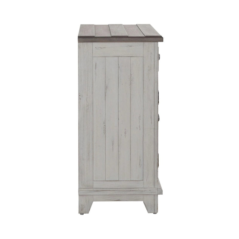 Meuble d'appoint Riverstone blanc et tabac