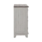 Meuble d'appoint Riverstone blanc et tabac