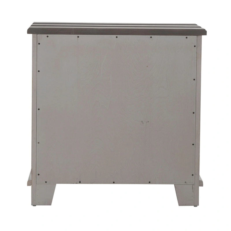 Meuble d'appoint Riverstone blanc et tabac