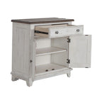 Meuble d'appoint Riverstone blanc et tabac