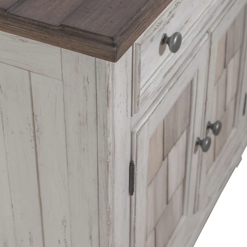 Meuble d'appoint Riverstone blanc et tabac