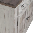 Meuble d'appoint Riverstone blanc et tabac