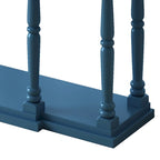 Console de style rétro pour entrée, salon ou chambre, avec 4 tiroirs de rangement et 1 étagère